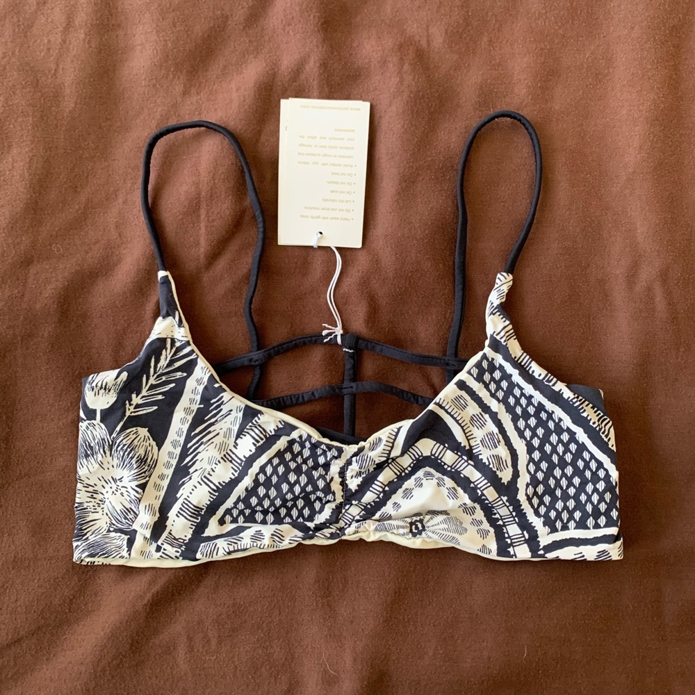 San Lorenzo reversible caged bikini top